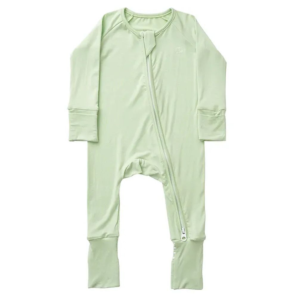 Anvi Baby - Organic Zipper Sleepsuit - Light Mint