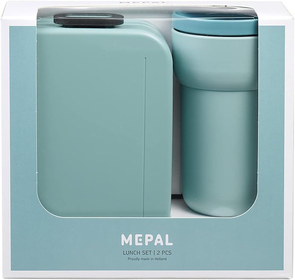 Mepal - Take A Break Midi Lunch Box And Ellipse Travel Mug - 275ml - Nordic Green