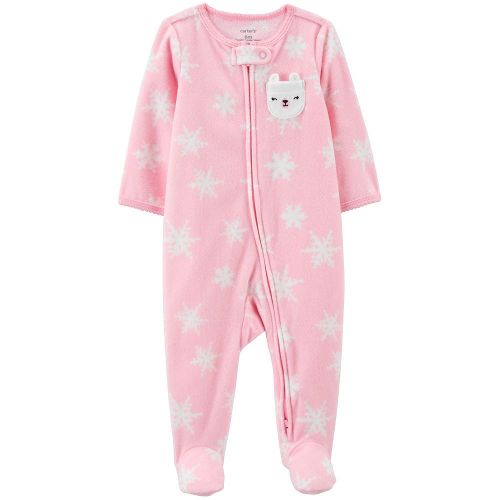 Carters - 2-Way Zip Sleep & Playsuit - Pink