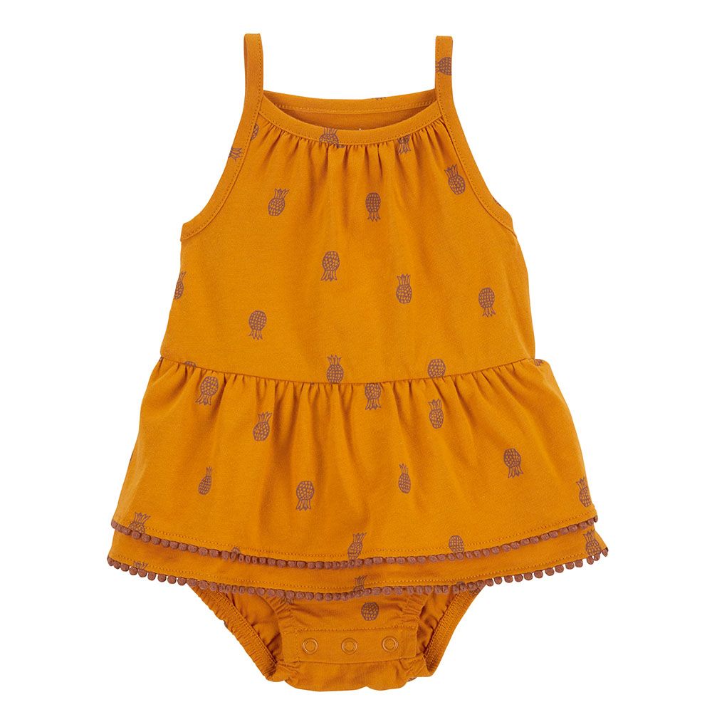 Carters - Pineapple Bodysuit Dress - Gold