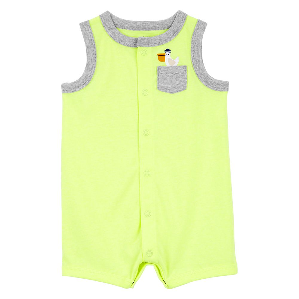 Carters - Neon Pelican Snap-Up Romper - Neon Yellow