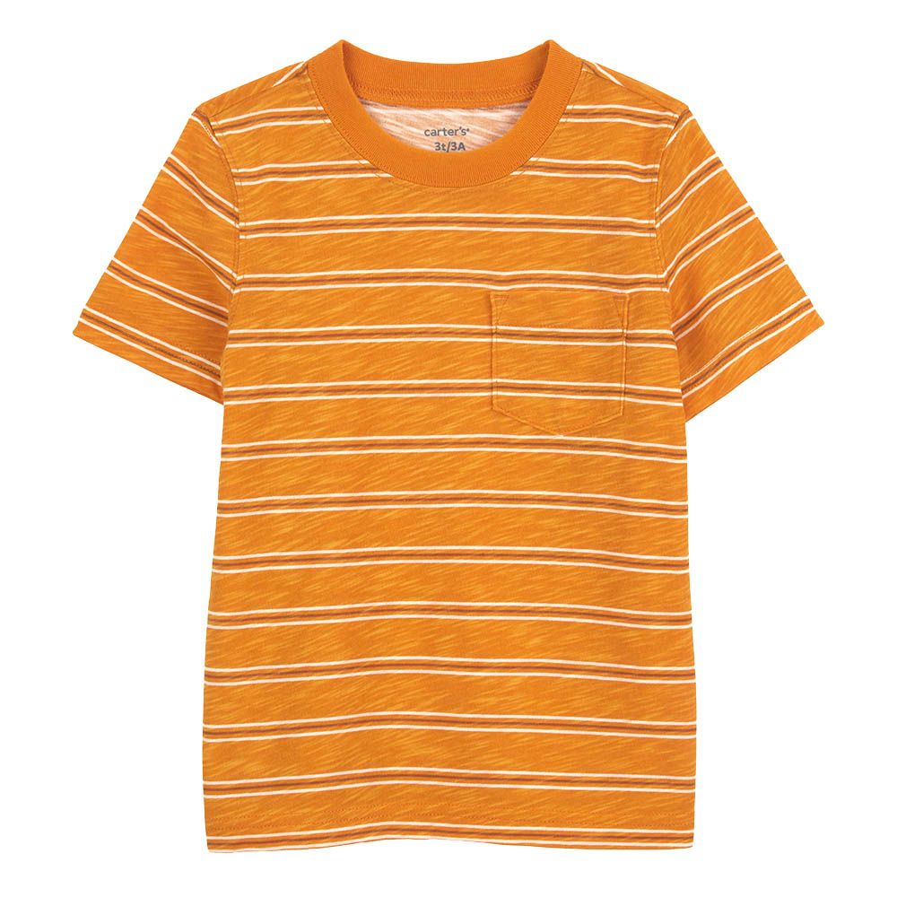 Carters - Striped Heather T-Shirt - Orange