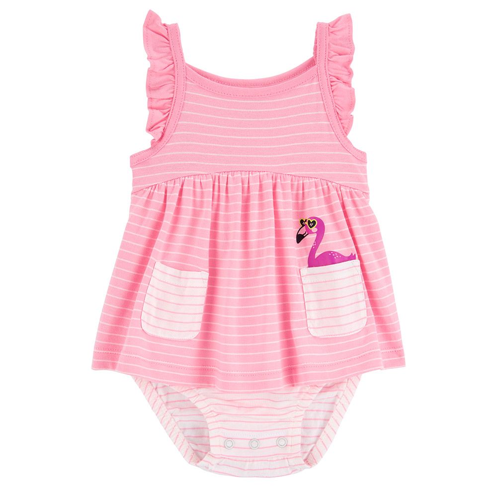 Carters - Girls Flamingo Sunsuit - Pink