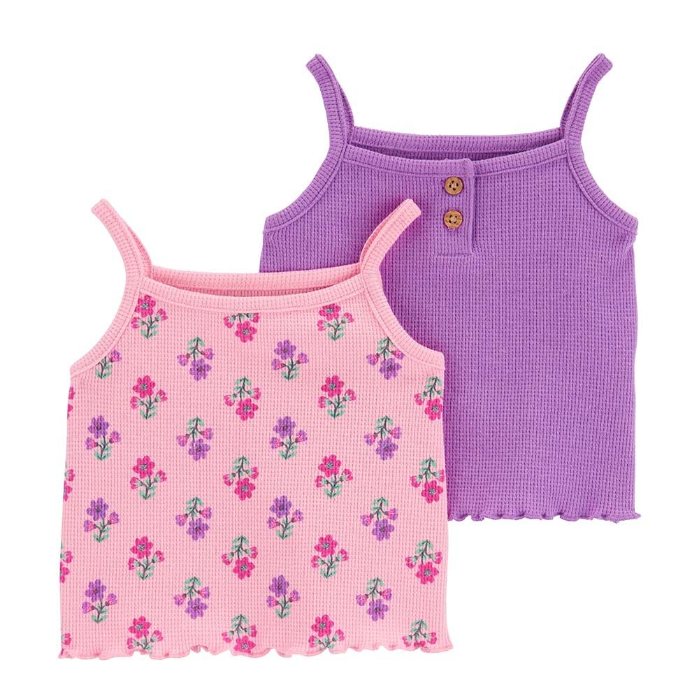 Carters - 2pc-Set - Girls Tank Tops - Pink/Purple