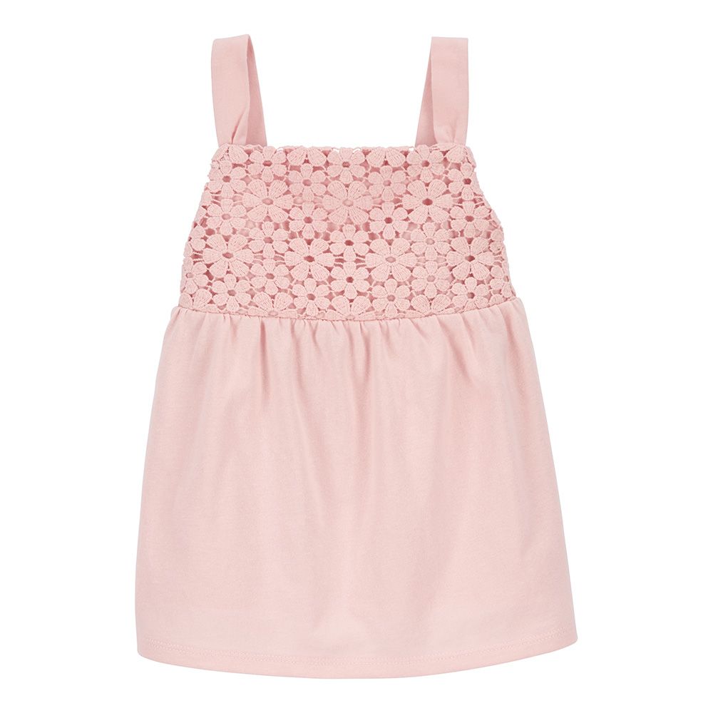 Carters - Baby Girls Crochet Sleeveless Top - Pink