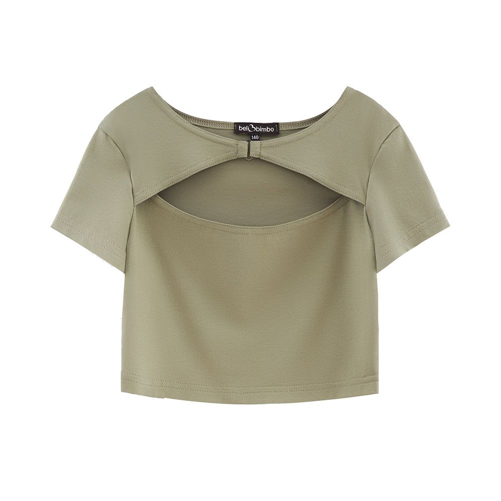 Bell Bimbo - Girls Cropped Top - Green