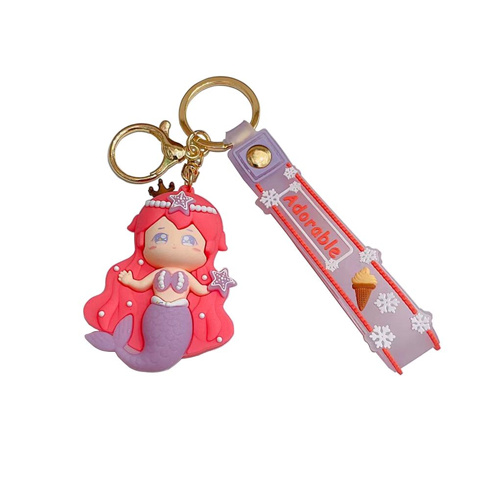 Brain Giggles - Kawaii Silicone Key Chain Holder - Mermaid