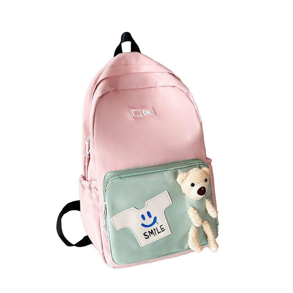 Brain Giggles - Oxford School Backpack - Pink - 17-inch