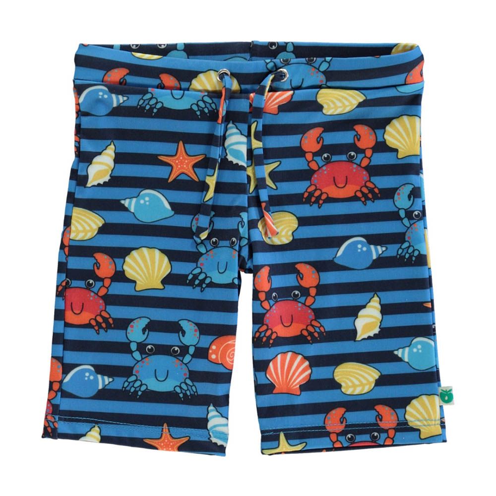 Smafolk - Crabs Print UV50 Swimming Shorts - Blue