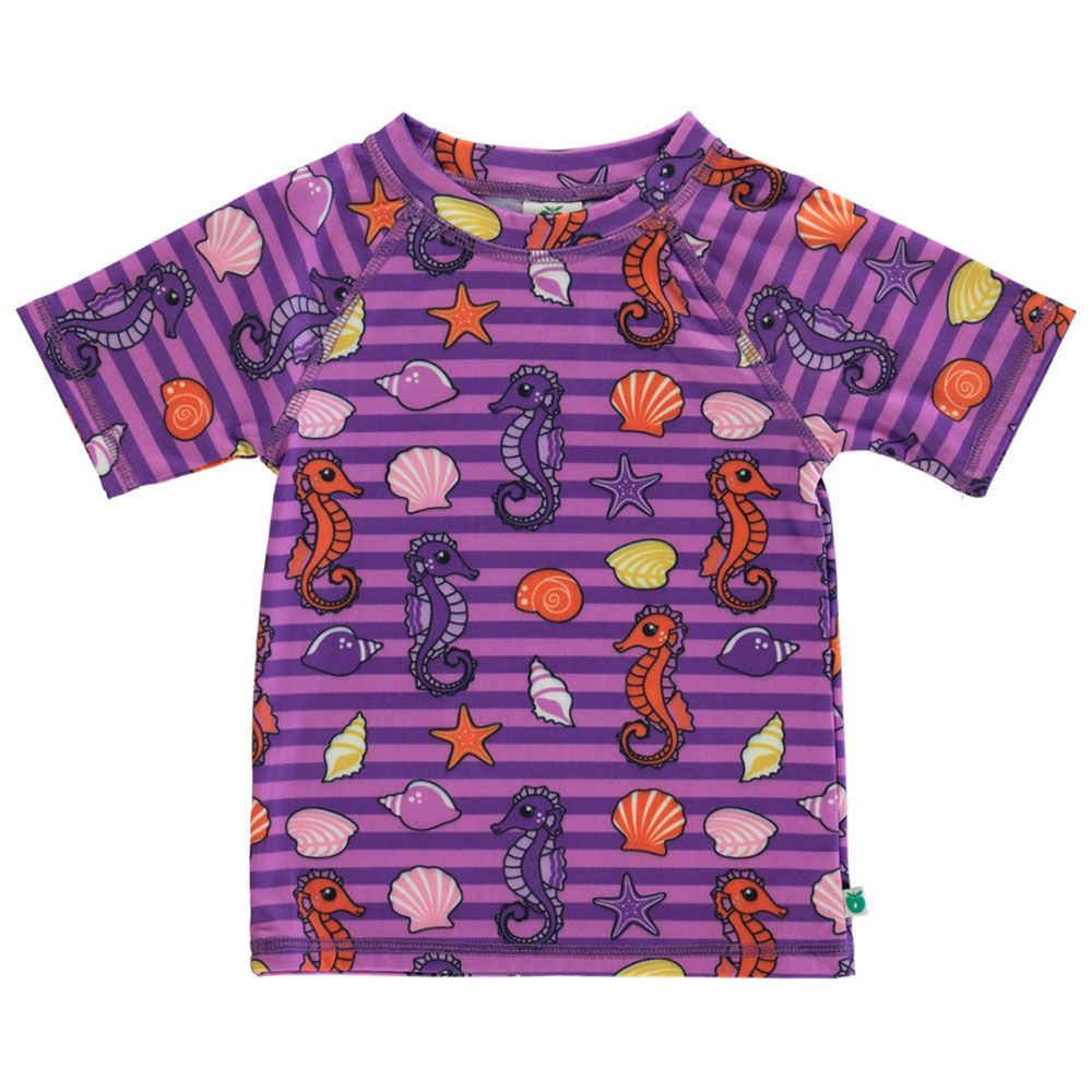 Smafolk - Crabs Print UV50 T-Shirt - Purple