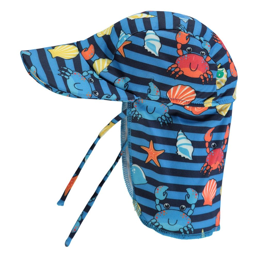 Smafolk - Crabs Print UV50 Sun Hat - Blue