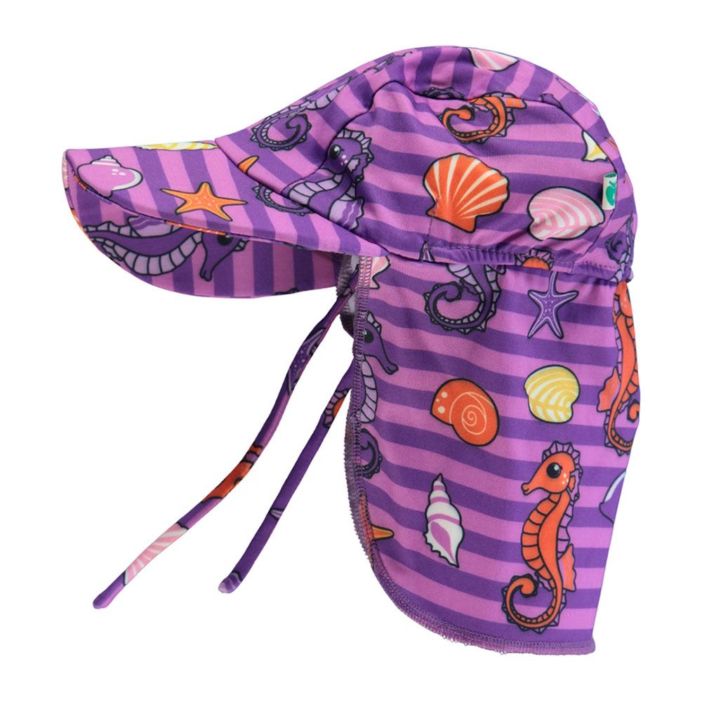 Smafolk - Seahorses UV50 Sun Hat - Purple