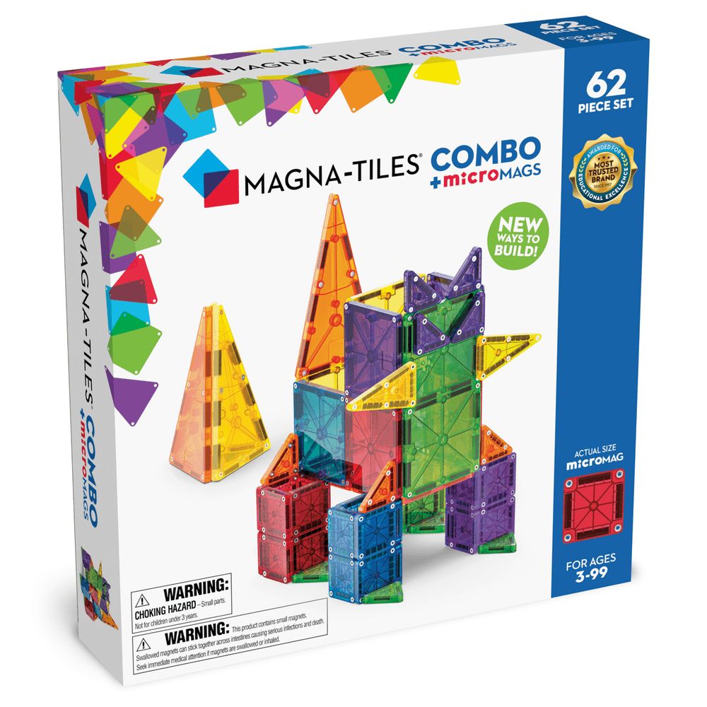 Magna-Tiles - MicroMags Combo 62-Pc Set