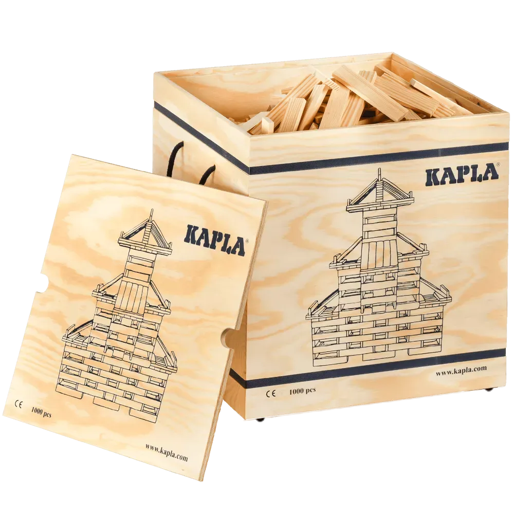 Kapla - Wooden Box Building Block Set - 1000 Pcs