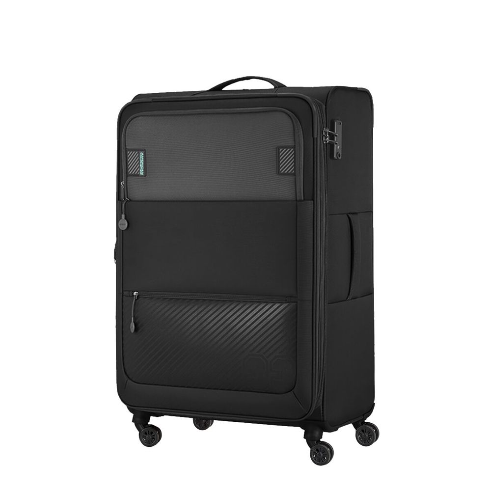 American Tourister - Majoris Spinner Soft Luggage Trolly Bag - 83cm - Black