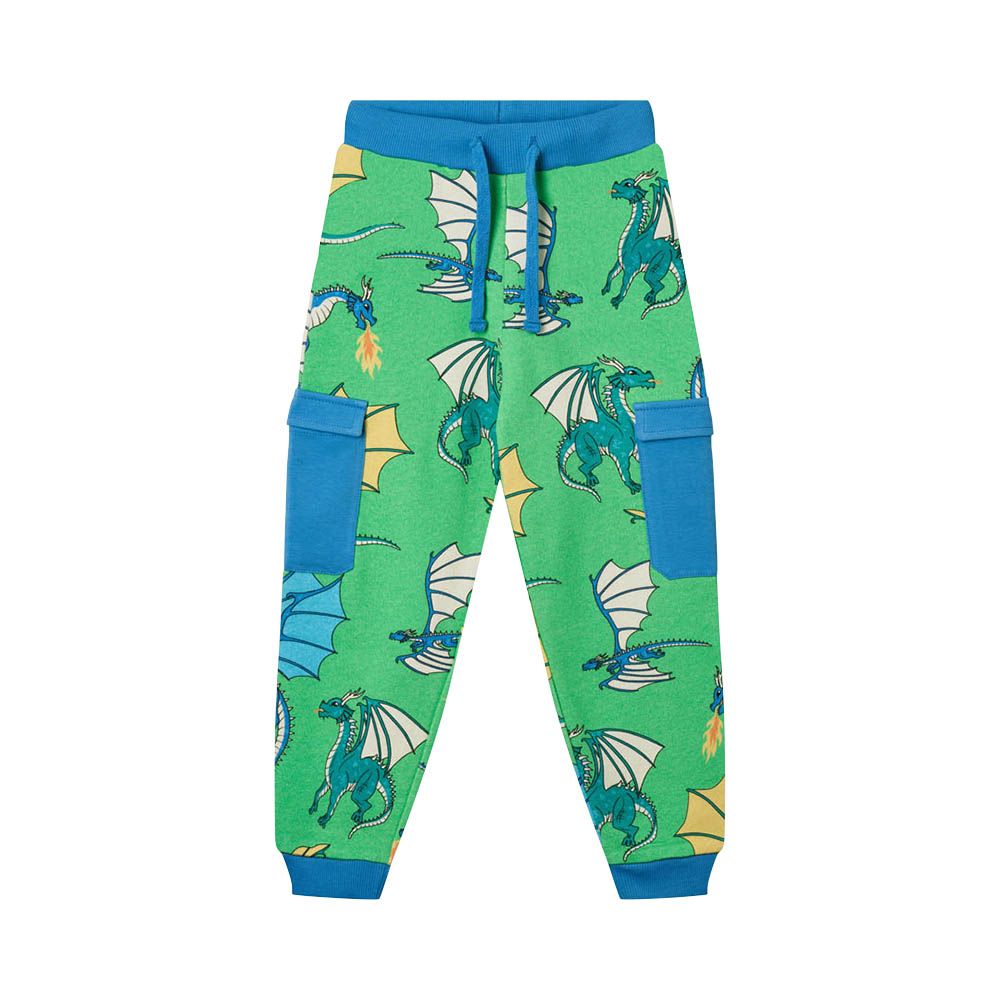 Smafolk - Flying Dragons Print Joggers - Green