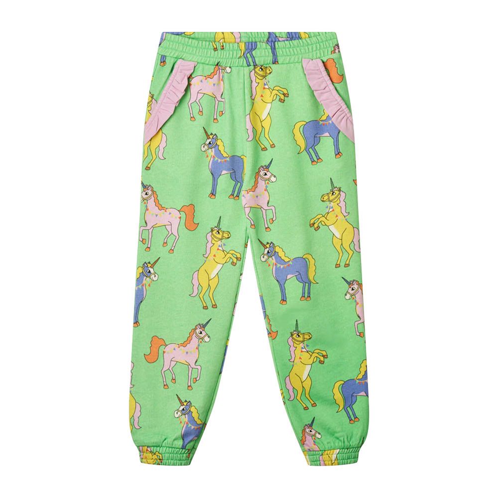 Smafolk - Unicorns Print Joggers - Green