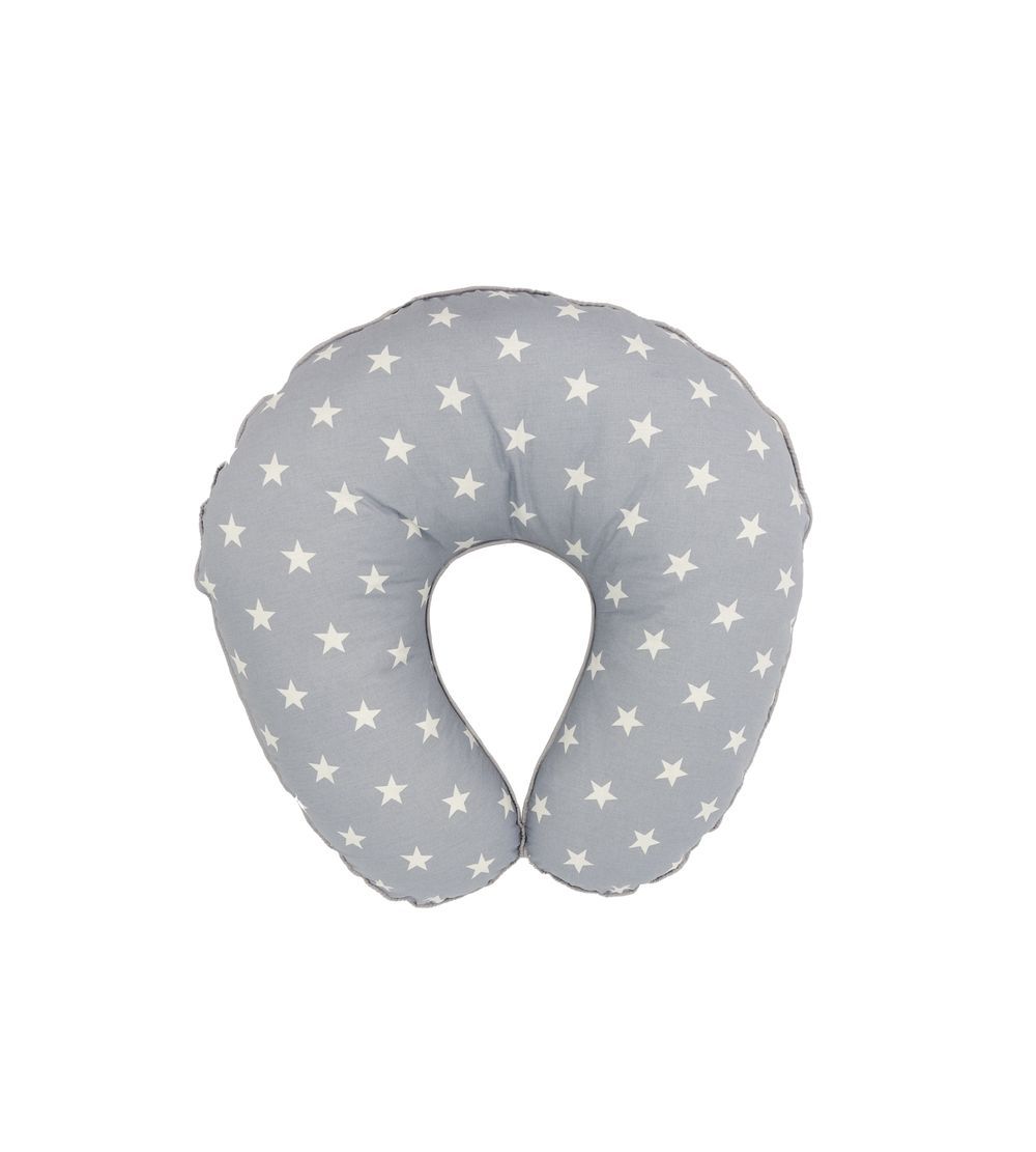 Bibena Nova - Breastfeeding Pillow - Grey Stars