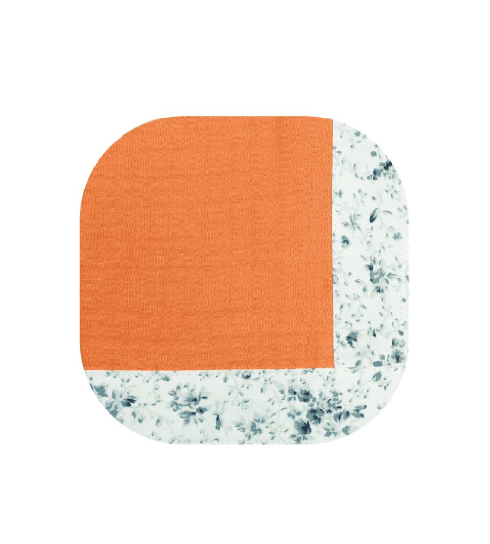 Bibena Nova - Muslin Swaddle - Orange Green