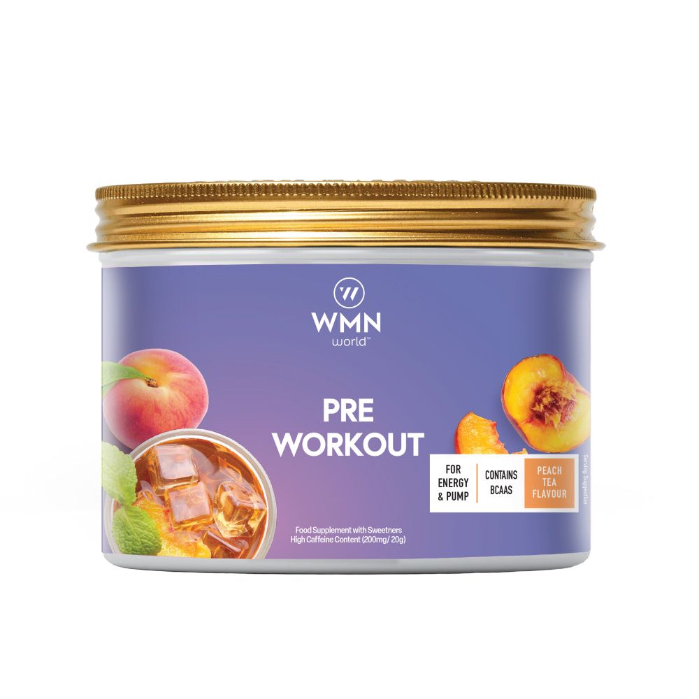 WMN World - Pre Workout For Energy & Focus - Peach Tea 300g