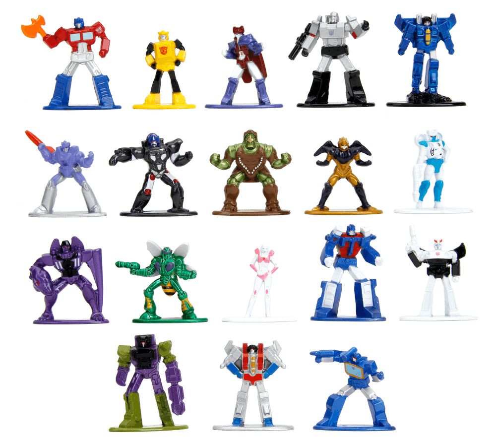 Jada - Transformers Wave 3 Nano Figures - 18 Pcs - 4cm