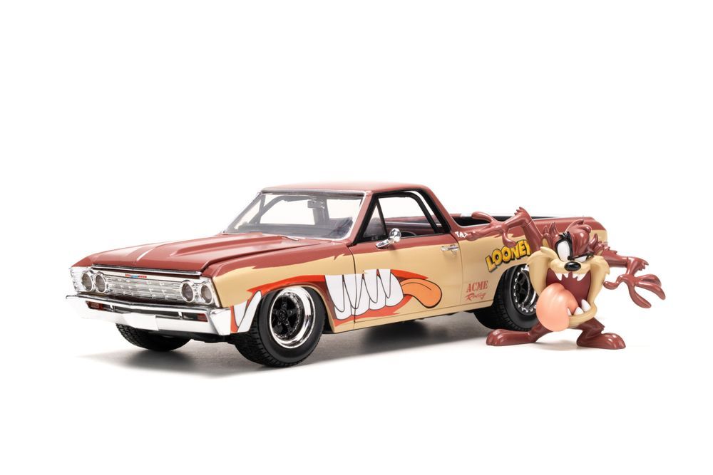 Jada - Looney Tunes Chevrolet El Camino And Tasmanian Devil Playset - 2 Pcs