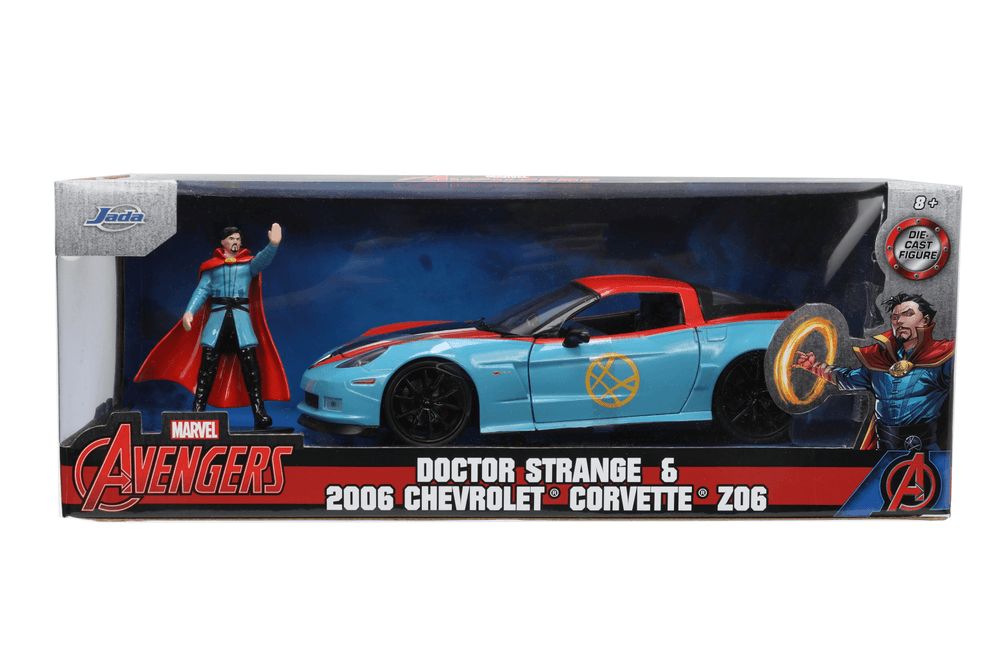 Jada - Marvel Doctor Strange And Chevrolet Corvette Playset - 2 Pcs