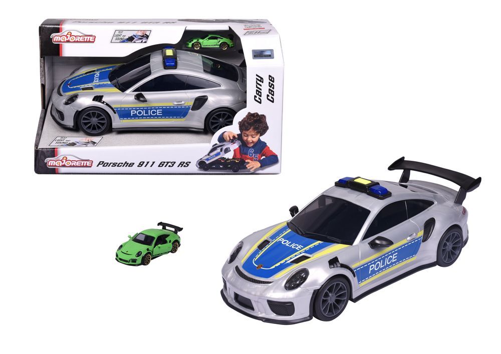 Majorette - Porsche 911 GT3 RS Die-Cast Police Car Set - 2pcs