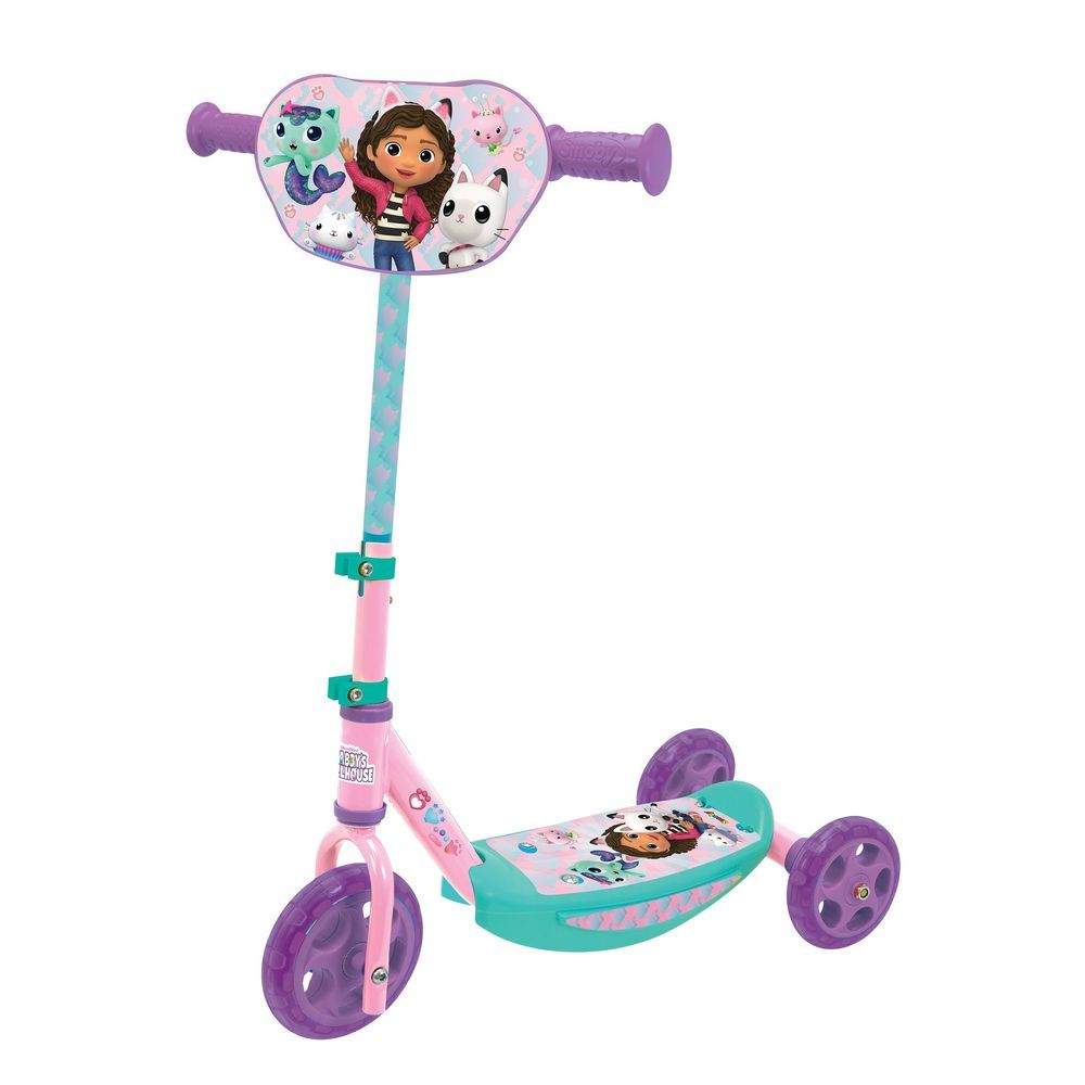 Smoby - 3-Wheel Manual Scooter - Gabby's Dollhouse