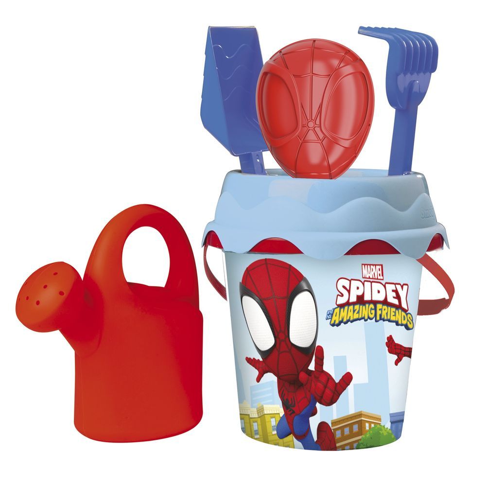 Smoby - Garnished Bucket - Spidey - 5 Pcs - Medium