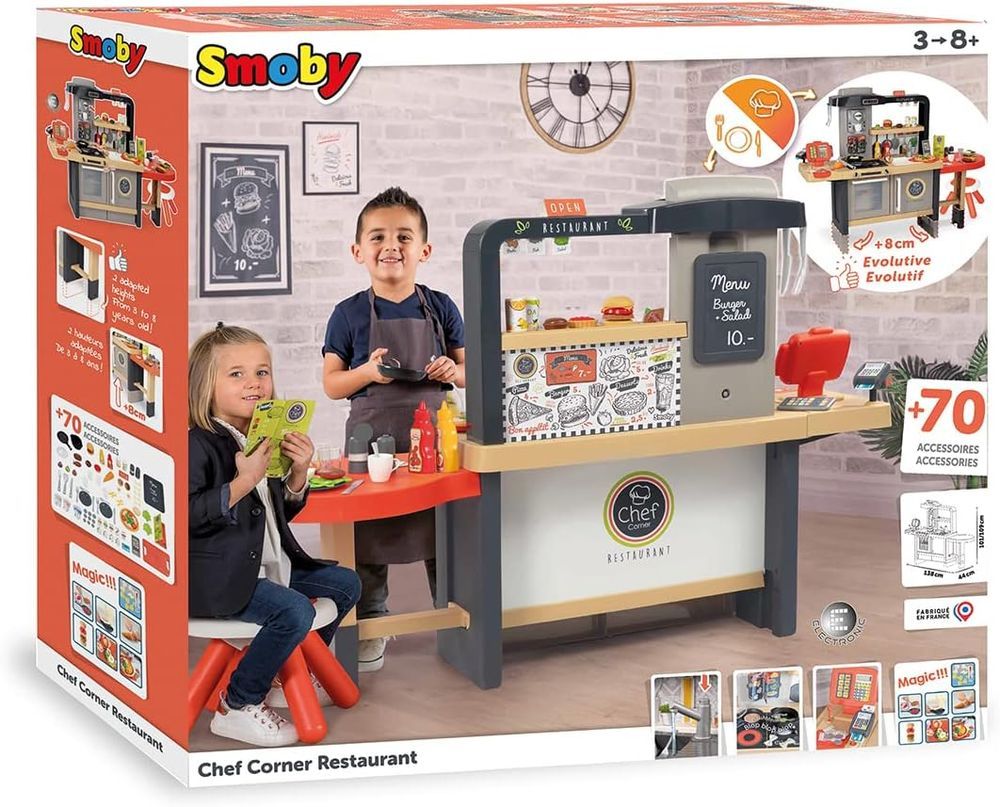 Smoby - Chef Corner Restaurant Playset - 70pcs