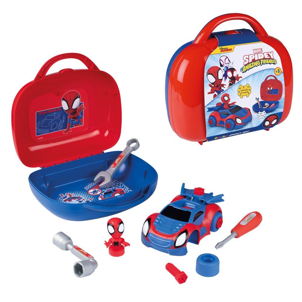 Smoby - Spidey Car Kit - 17 Pcs