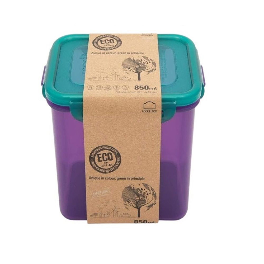 LOCK&LOCK - Eco-Friendly Airtight Microwave Freezer & Dishwasher Safe Food Container - 850ml