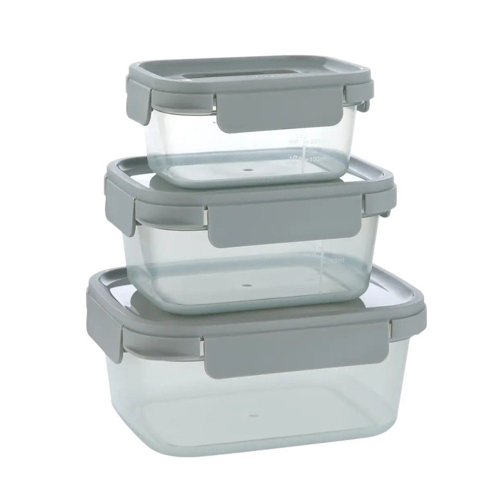 LOCK&LOCK - Nestopia Airtight Containers (500ml, 920ml, 1.6L) 3pc Set