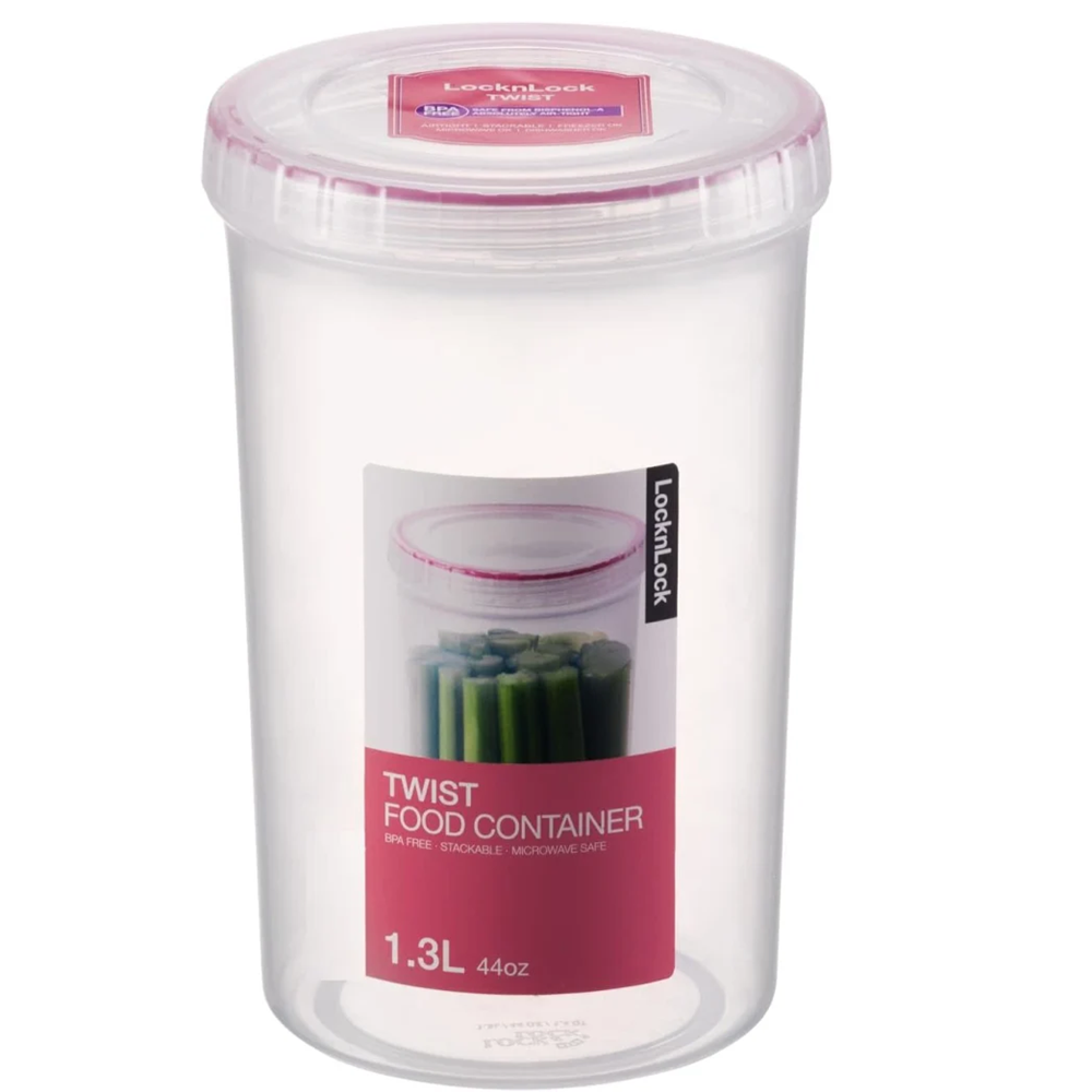 LOCK&LOCK - BPA-Free Airtight Freezer & Dishwasher Safe Twist Food Container 1.3L