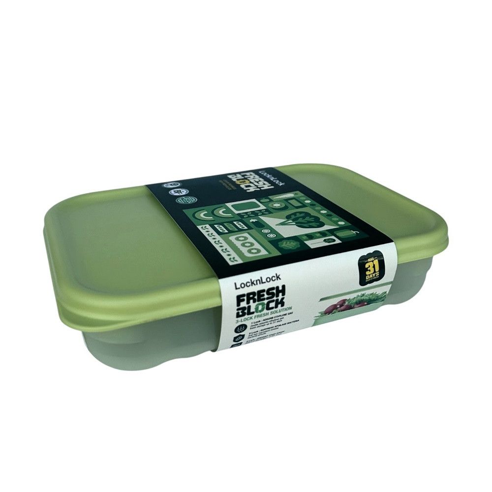 LOCK&LOCK - Fresh Block 31-Day Freshness Solution Rectangle Container 760ml