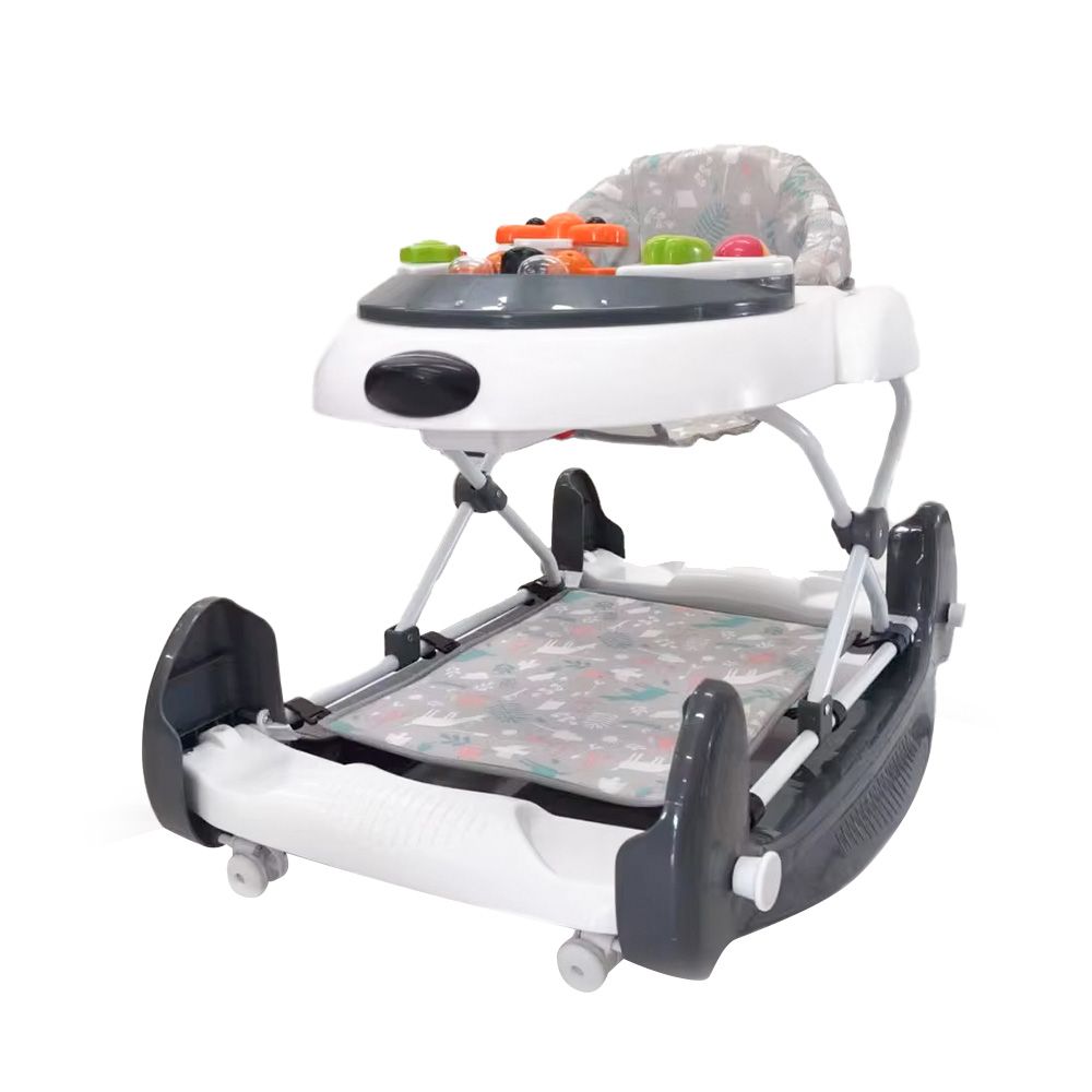 Little Learners - 2-In-1 Baby Walker And Jumper - Grey