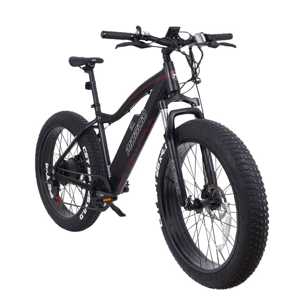 Mogoo - Orion E-Fat Mountain Bike - 26-Inch - Black