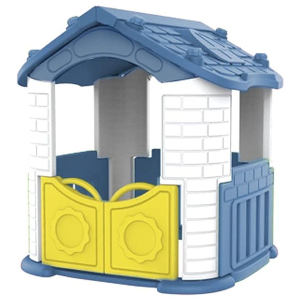 Myts - Cozy Cottage Playhouse With Openable Doors - Blue