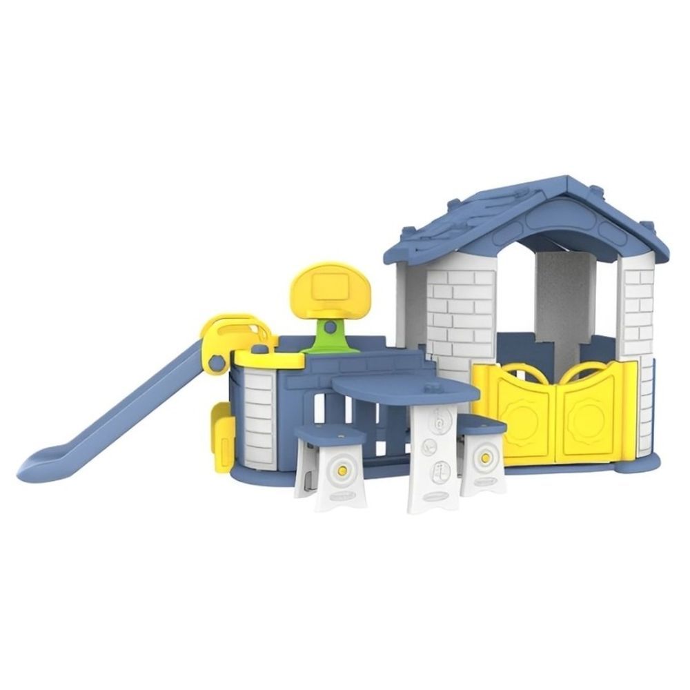 Myts - Kids Large House With Activity Centre - Blue