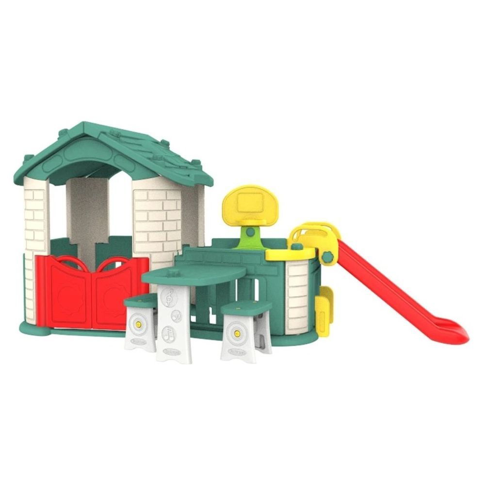 Myts - Kids Large House With Activity Centre - Green