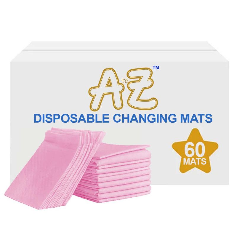 A to Z - Disposable Changing Mat - Pack of 60 - Large - Pink