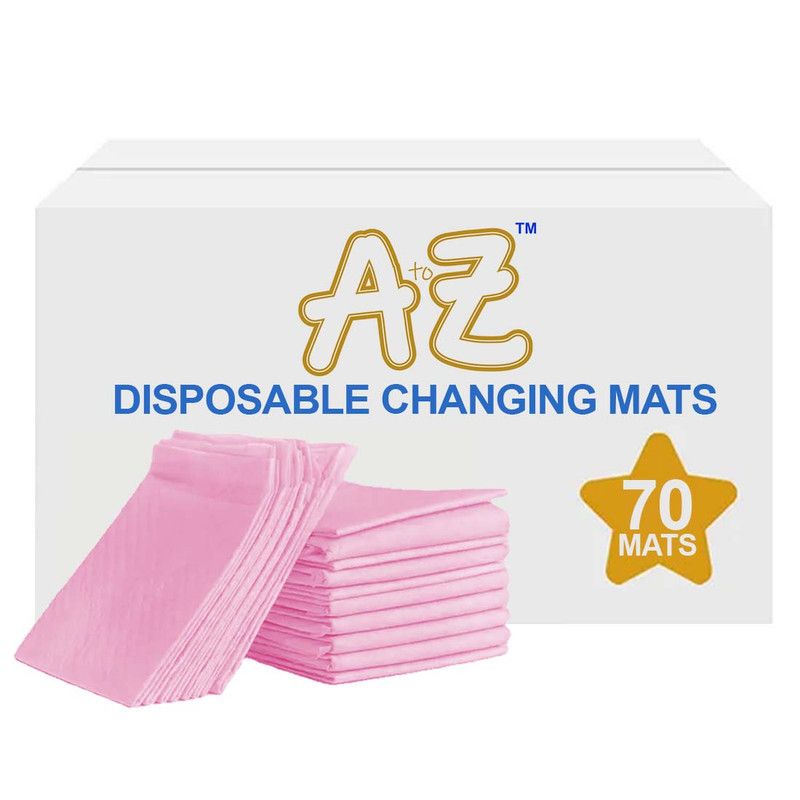 A to Z - Disposable Changing Mat - Pack of 70 - Large - Pink