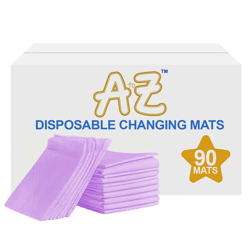 A to Z - Disposable Changing Mat - Pack of 90 - Large - Lavender