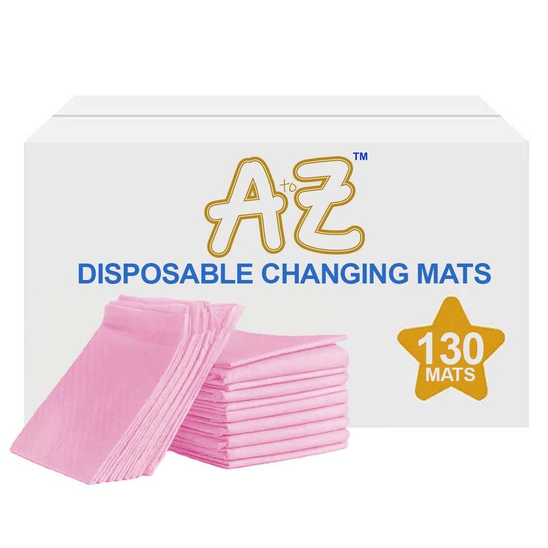 A to Z - Disposable Changing Mat - Pack of 130 - Large - Pink