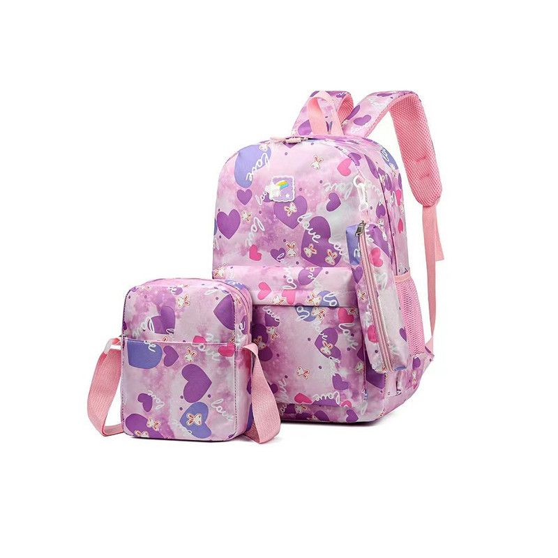 Star Babies - Kids Printed Backpack 3pcs Set - Purple