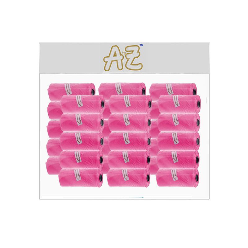 A to Z - Disposable Non-Scented Bag 22 x 32cm - Pack of 36 Count 540 - Pink