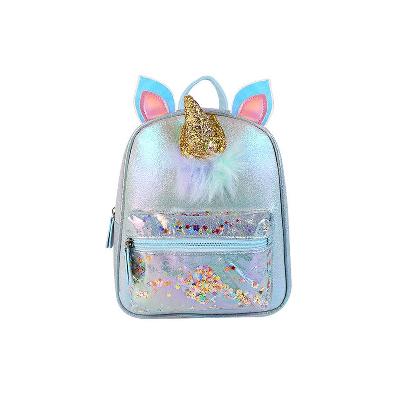 Star Babies - Unicorn School Backpack - Silver & Pink