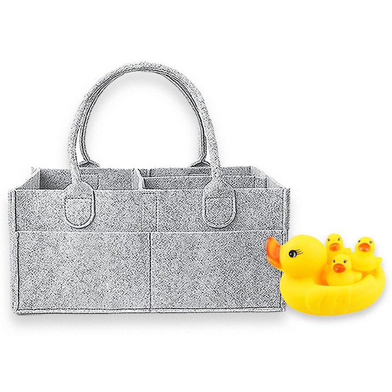 Star Babies - Baby Diaper Caddy Portable Organizer With Rubber Duck Toy Set