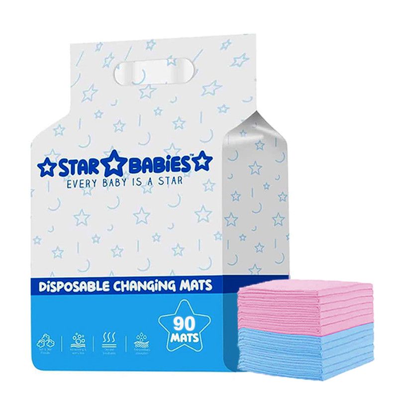 Star Babies - Disposable Changing Mats - Multicolor - 90 Pcs